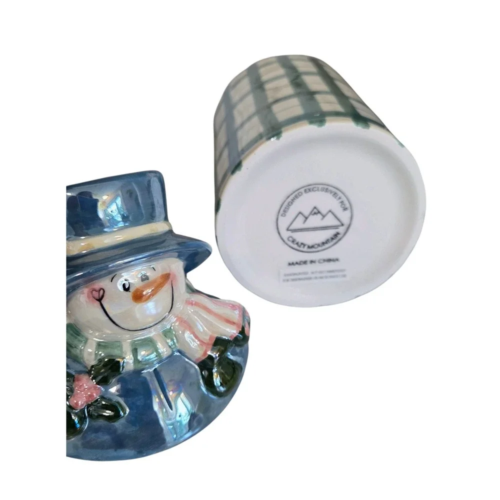 Crazy Mountain plaid ceramic